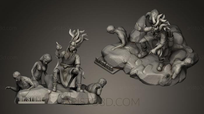Figurines heroes, monsters and demons (STKM_0021) 3D model for CNC machine